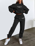 Casual dames sweatbroek & trui set