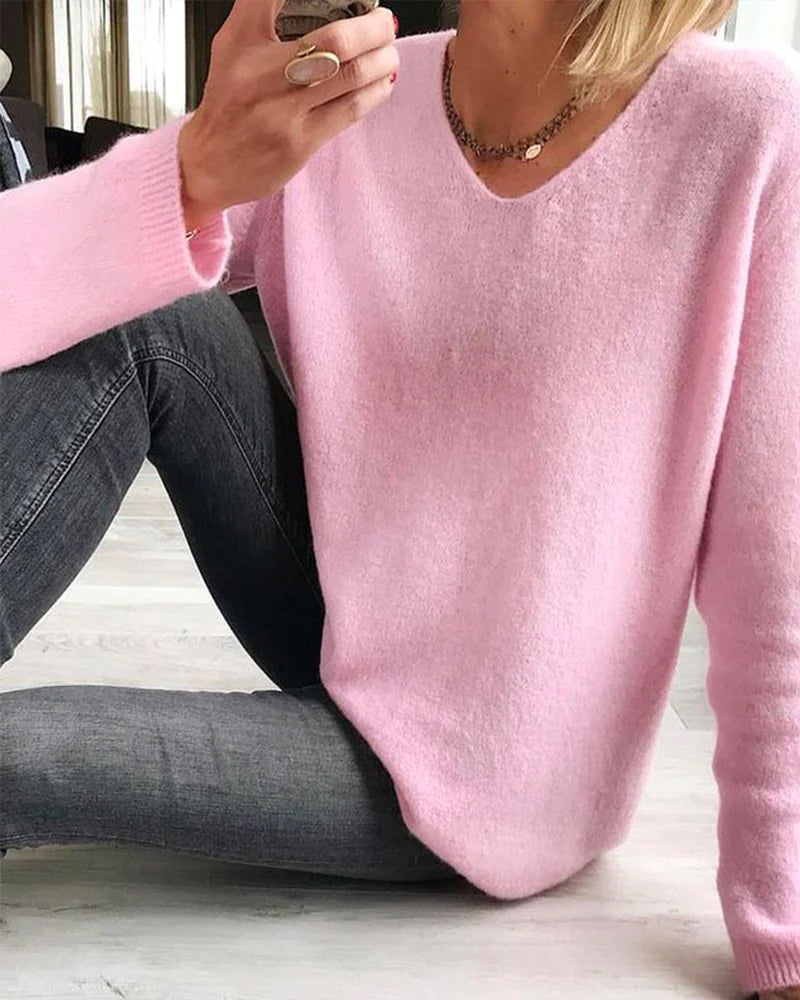 Casual effen damestrui