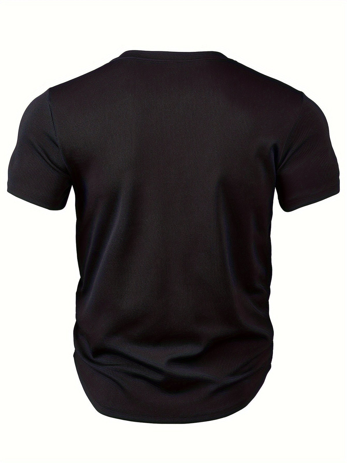Heren T-shirt met diepe V-hals en textuur