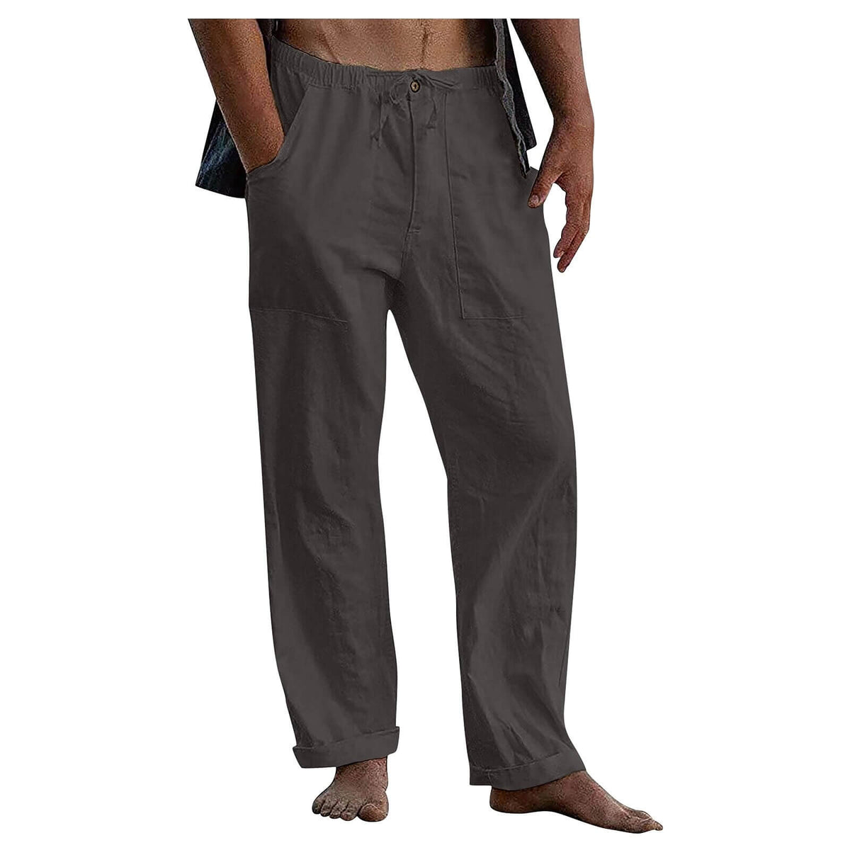 Lorenz | wijde casual broek – materiaal: Katoen, linnen — afbeelding 8