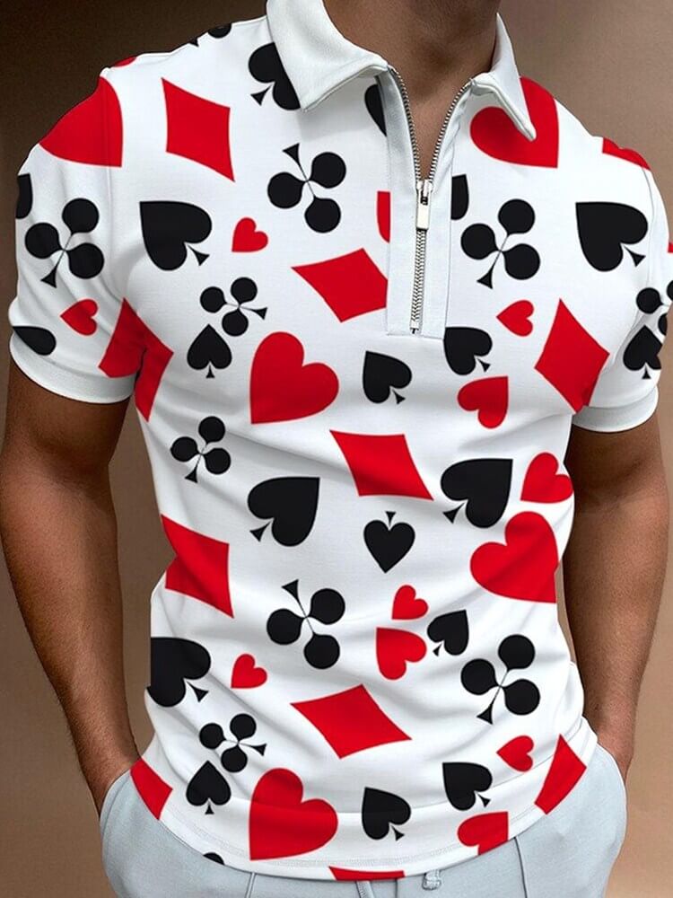 Heren turn-down kraag polo shirt