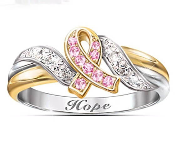 Sterling zilveren moed ring