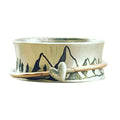 Loving mountain gepersonaliseerde spinner ring