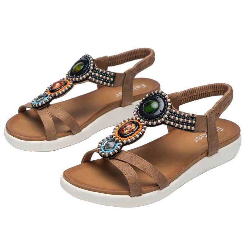 Boheemse sandalen met strass — afbeelding 1