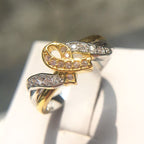 Sterling zilveren moed ring