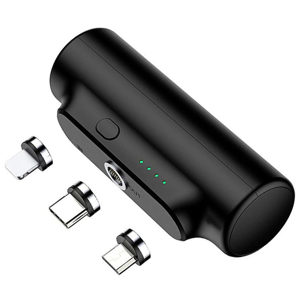 3 in 1 snelle magnetische aansluiting vermogen bank – materiaal: ABS+PC — afbeelding 2