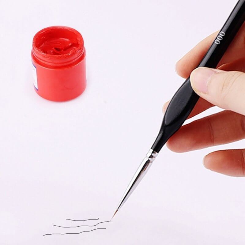 Miniatuur verfkwastenset