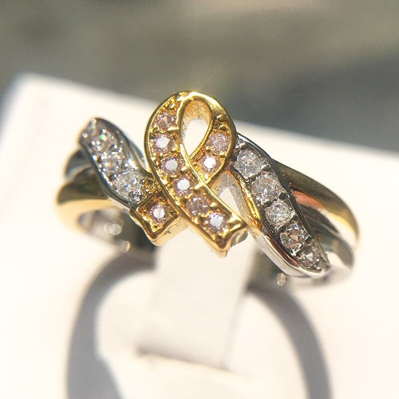 Sterling zilveren moed ring