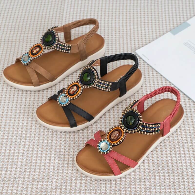 Boheemse sandalen met strass — afbeelding 4