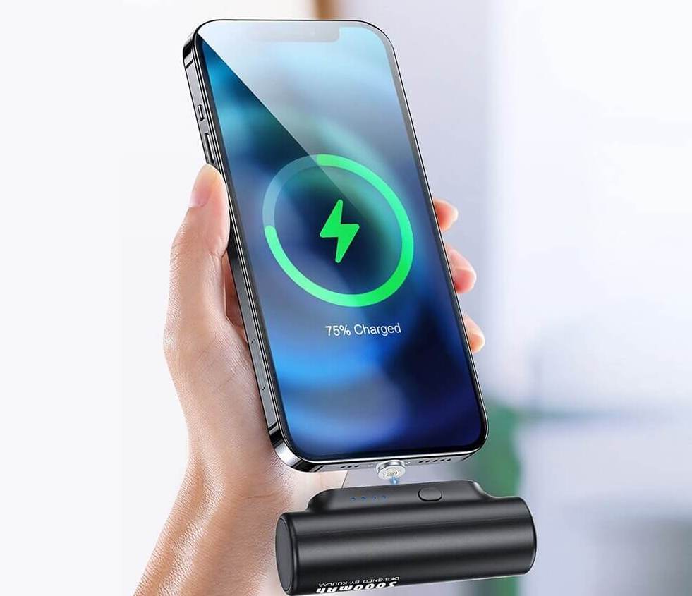 3 in 1 snelle magnetische aansluiting vermogen bank – materiaal: ABS+PC — afbeelding 4