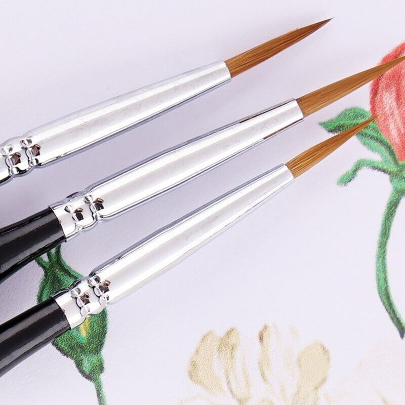 Miniatuur verfkwastenset