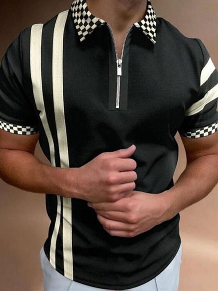 Heren turn-down kraag polo shirt