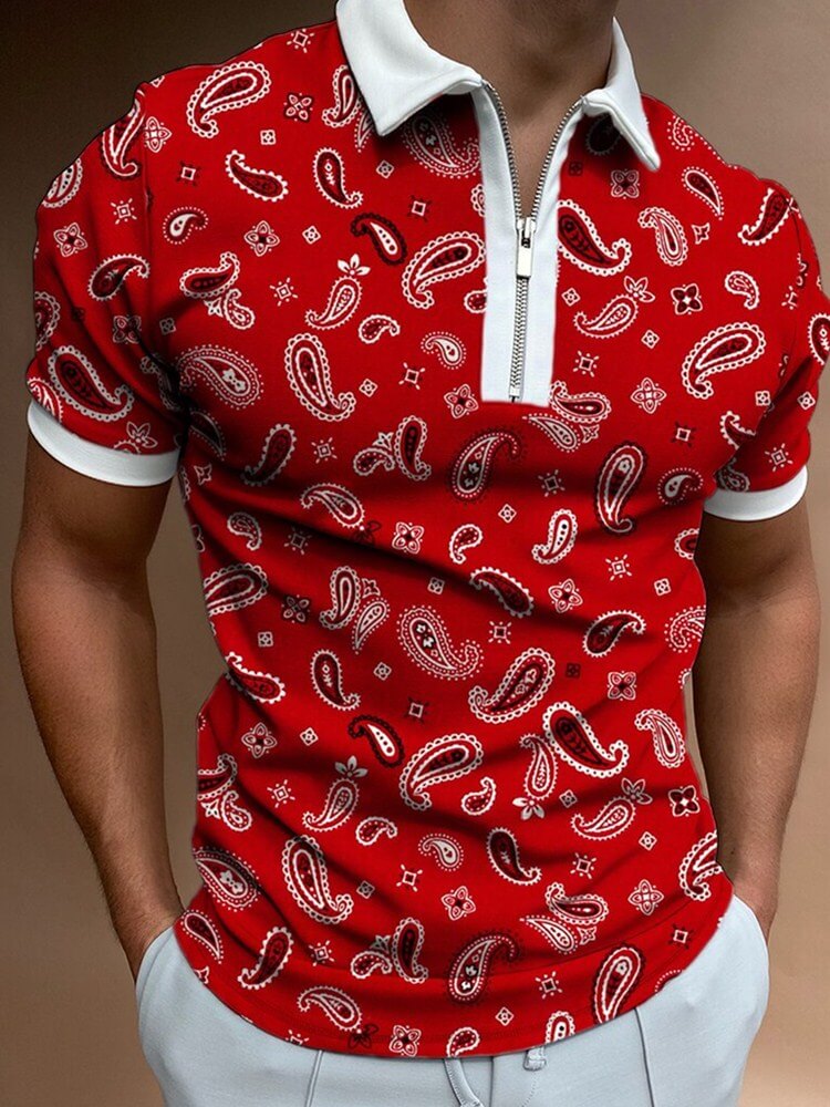 Heren turn-down kraag polo shirt