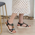 Boheemse sandalen met strass