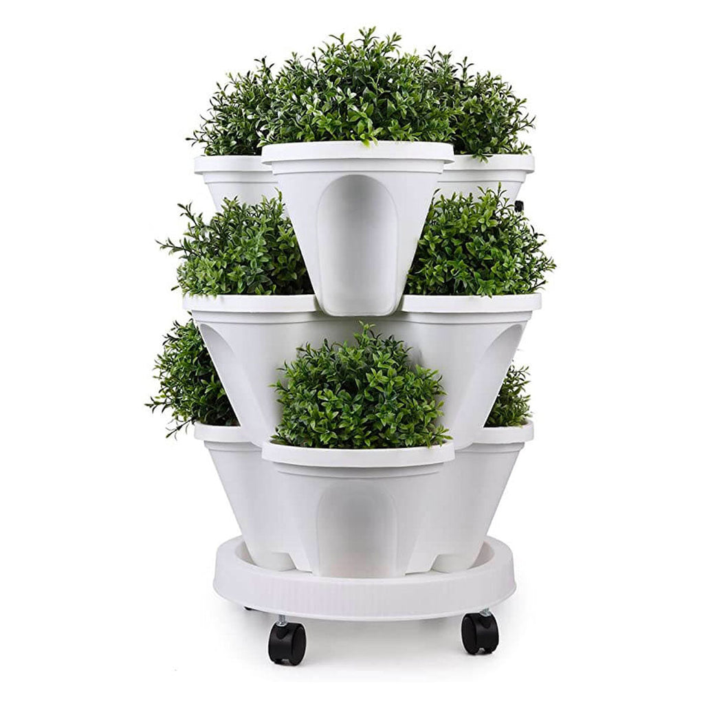 Ruimtebesparende stapelbare plantenpotten