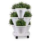 Ruimtebesparende stapelbare plantenpotten