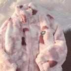 Tie-Dye fleecejack voor dames