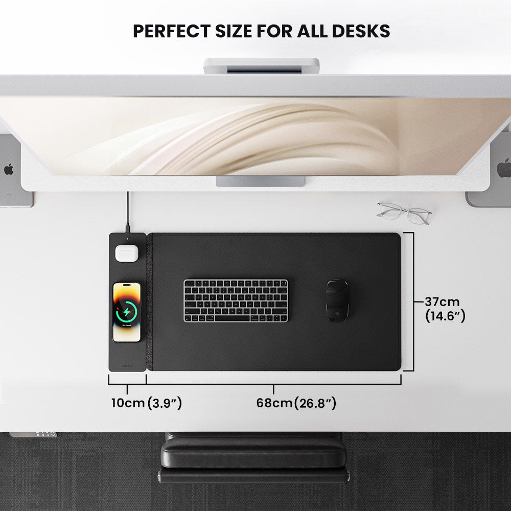 Draadloze oplaadbare bureau mat