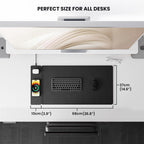 Draadloze oplaadbare bureau mat