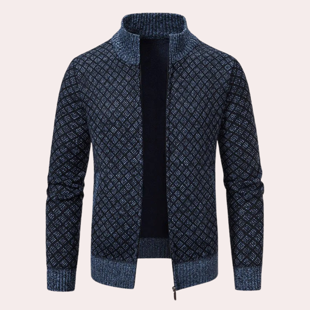 Gebreid vest voor heren Runia