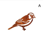 Metalen vogeldecoratie voor de tuin