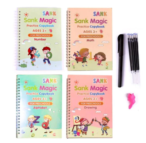 Magisch herschrijfbaar oefenboek voor kids