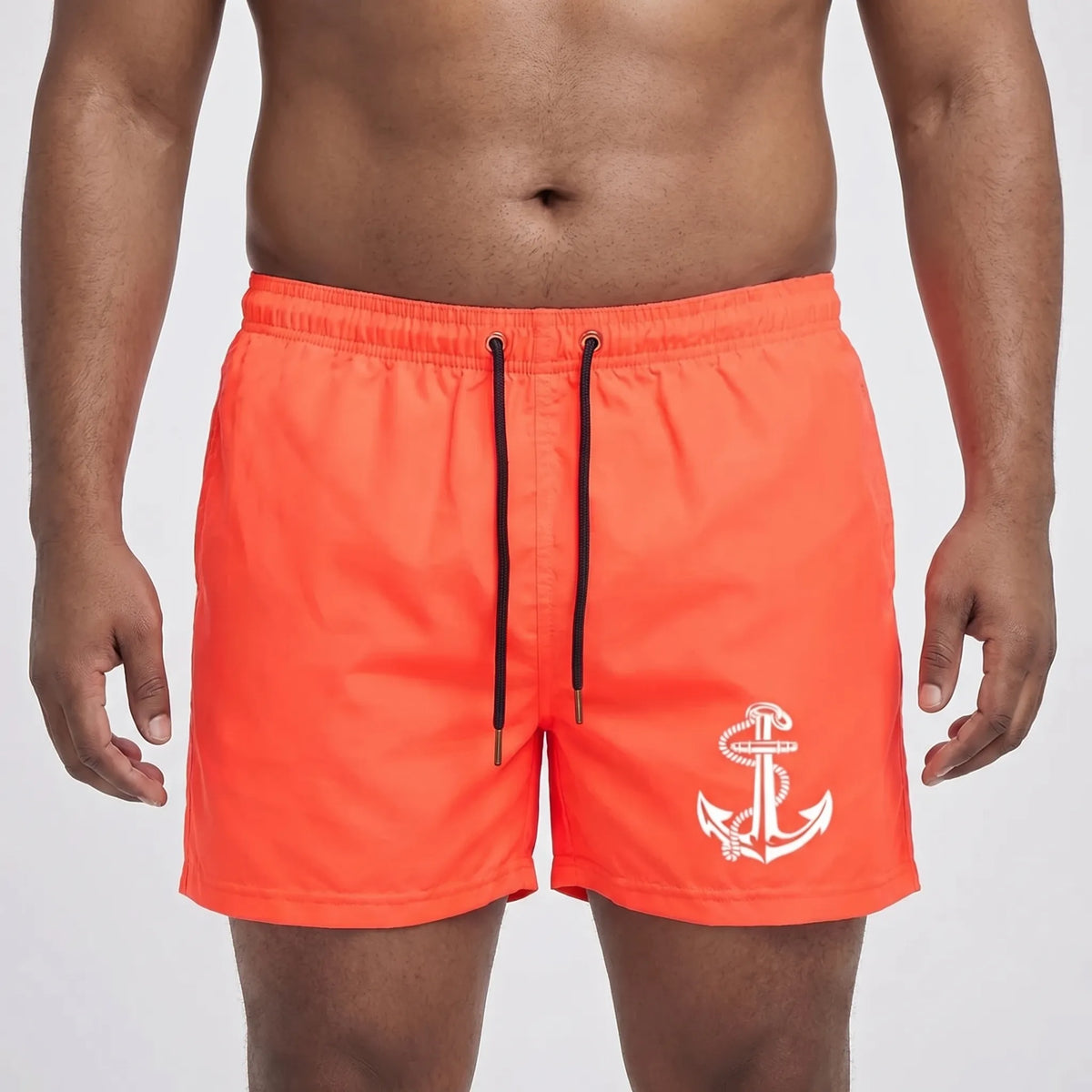 Zwemshorts met trekkoord tot boven de knie