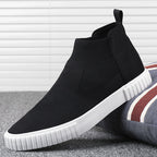 Heren canvas sneakers met high top design