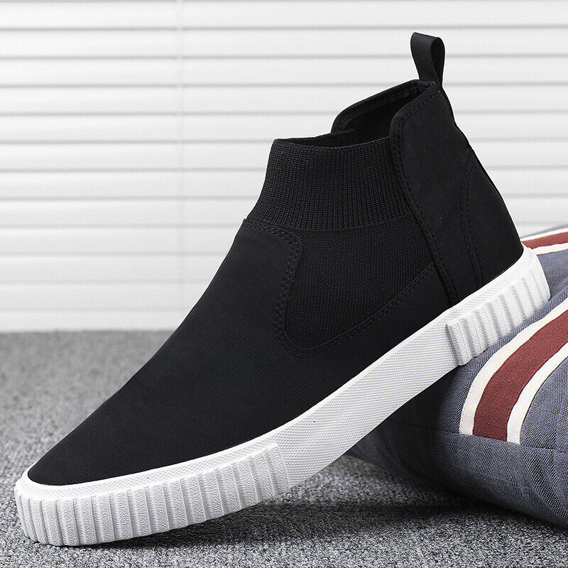 Heren canvas sneakers met high top design