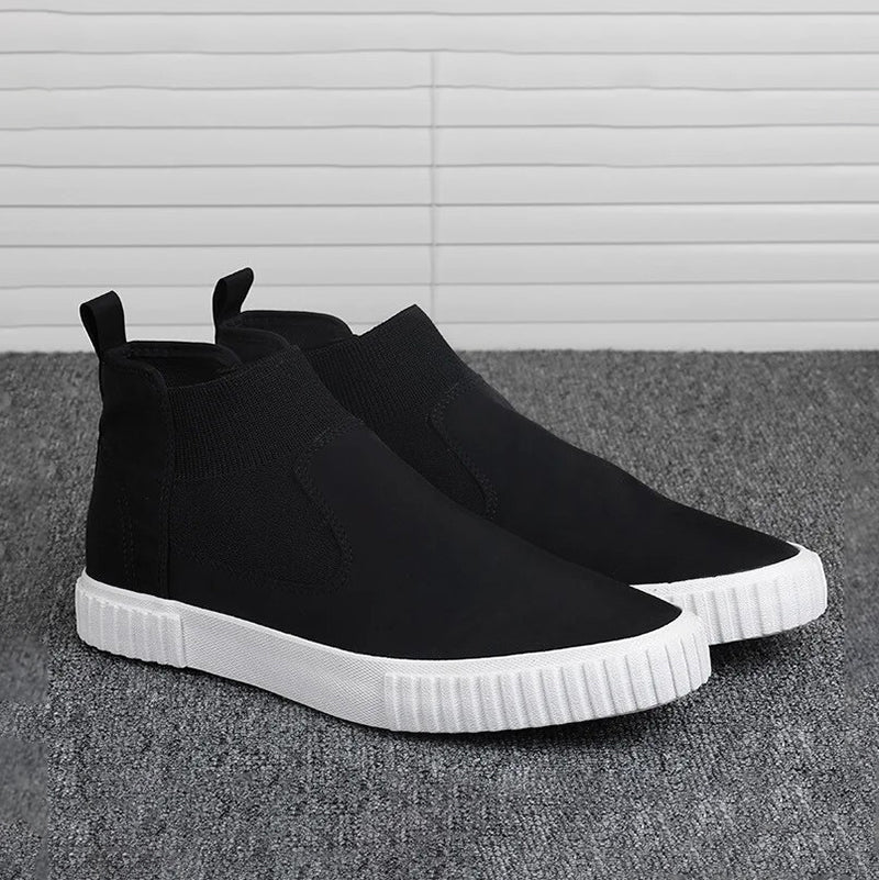 Heren canvas sneakers met high top design