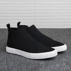 Heren canvas sneakers met high top design