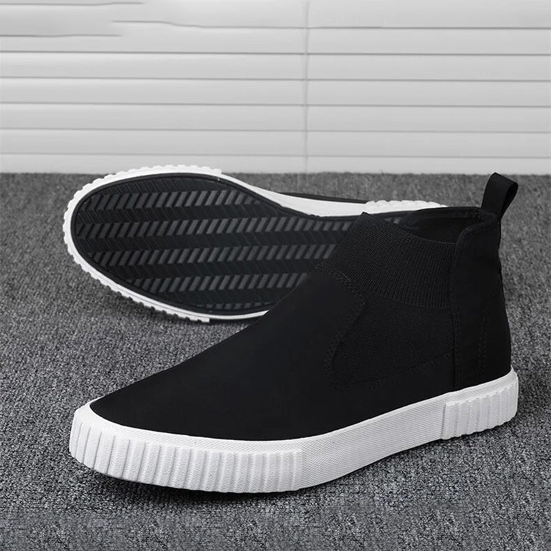 Heren canvas sneakers met high top design
