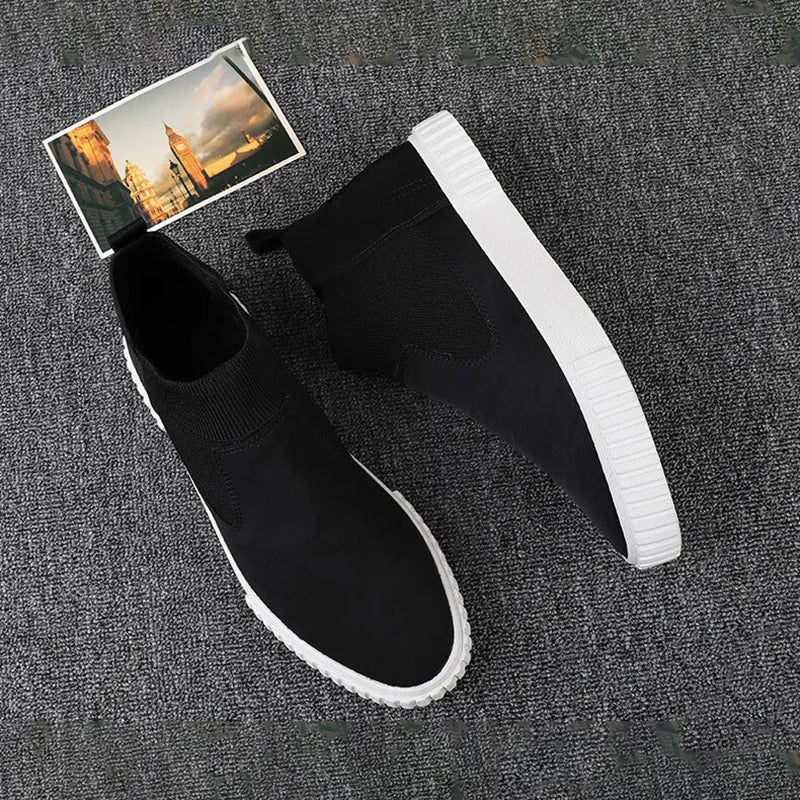 Heren canvas sneakers met high top design