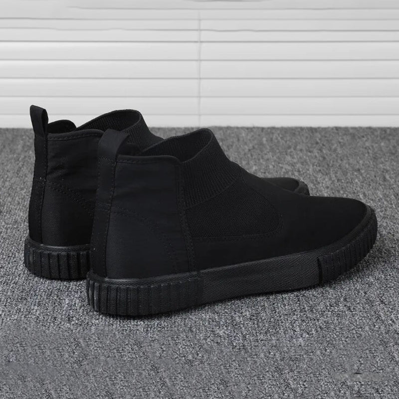 Heren canvas sneakers met high top design