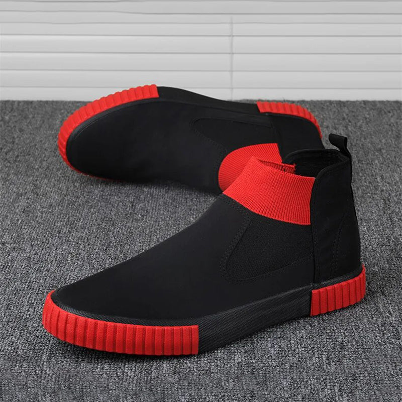 Heren canvas sneakers met high top design