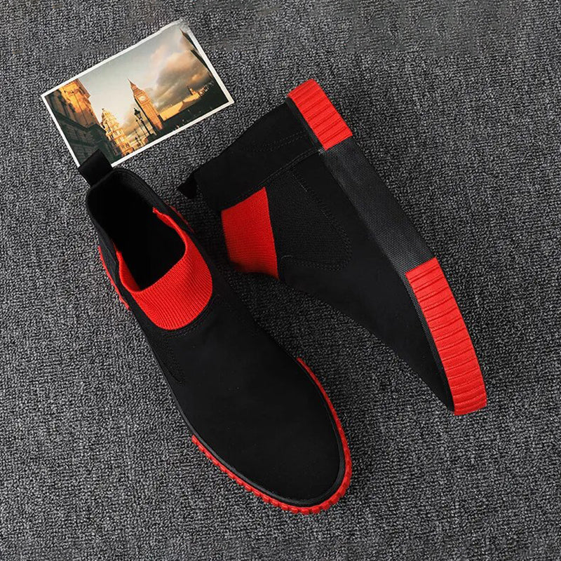 Heren canvas sneakers met high top design