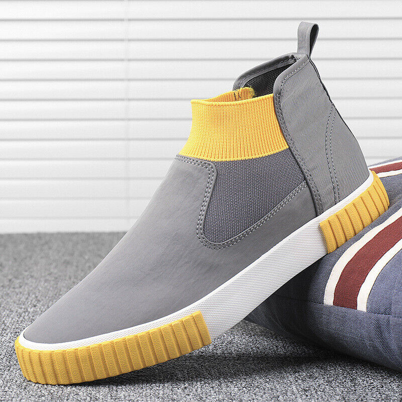 Heren canvas sneakers met high top design