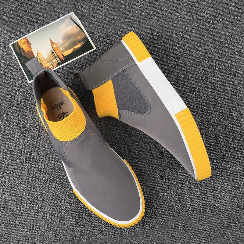 Heren canvas sneakers met high top design