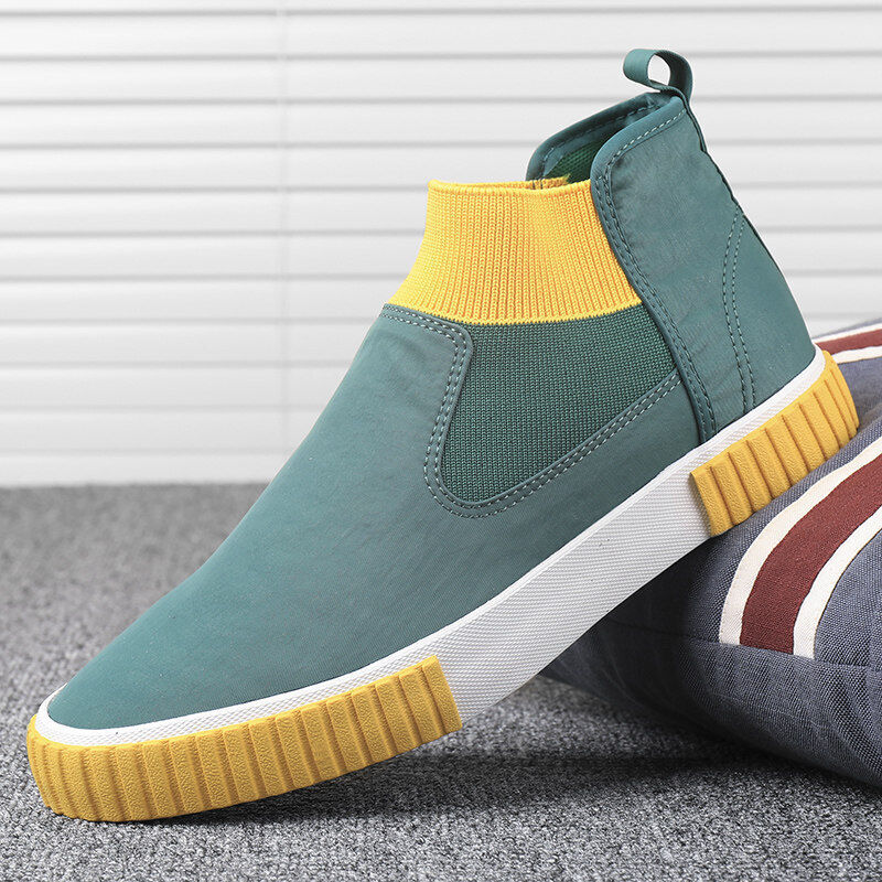 Heren canvas sneakers met high top design