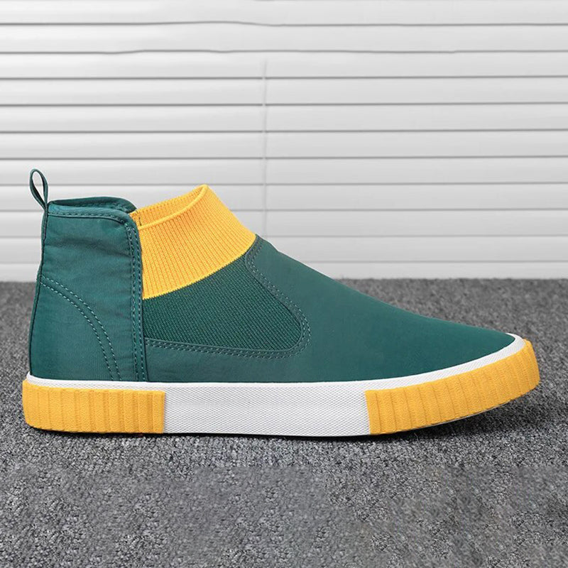 Heren canvas sneakers met high top design