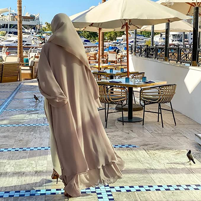 Open amina abaya met hijab