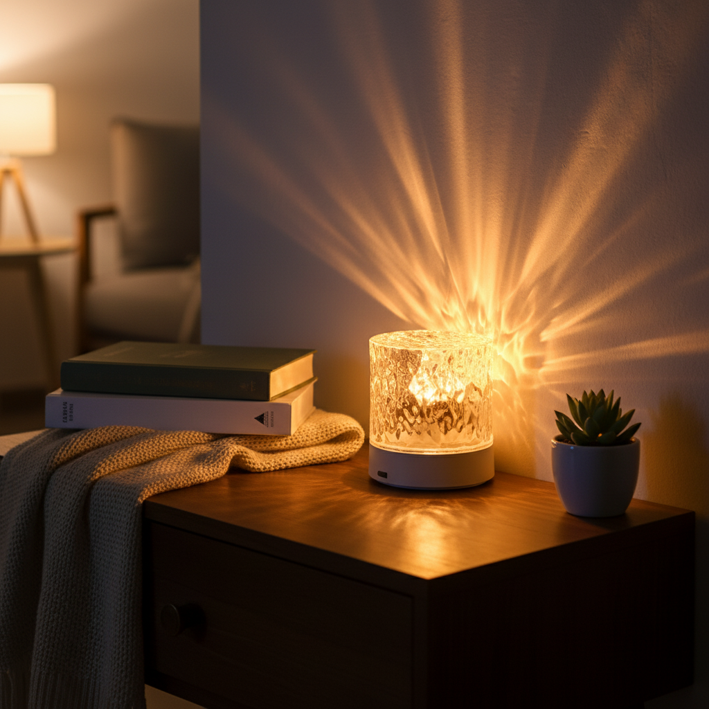 Acrylglaslamp met watereffect