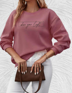 Oversized dames sweater met ronde hals