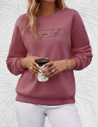 Oversized dames sweater met ronde hals