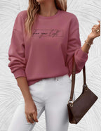 Oversized dames sweater met ronde hals