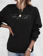 Oversized dames sweater met ronde hals
