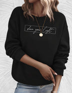 Oversized dames sweater met ronde hals