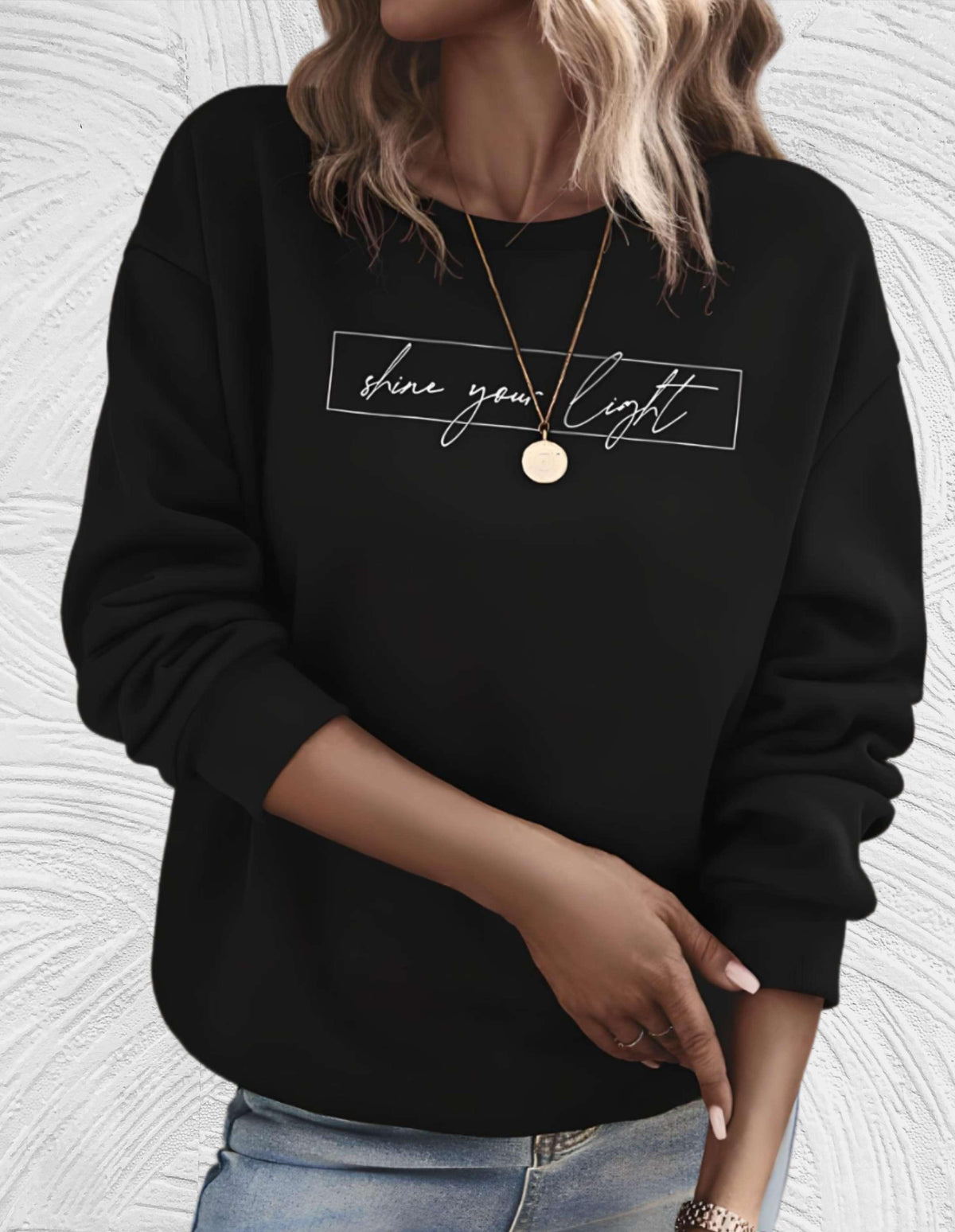 Oversized dames sweater met ronde hals