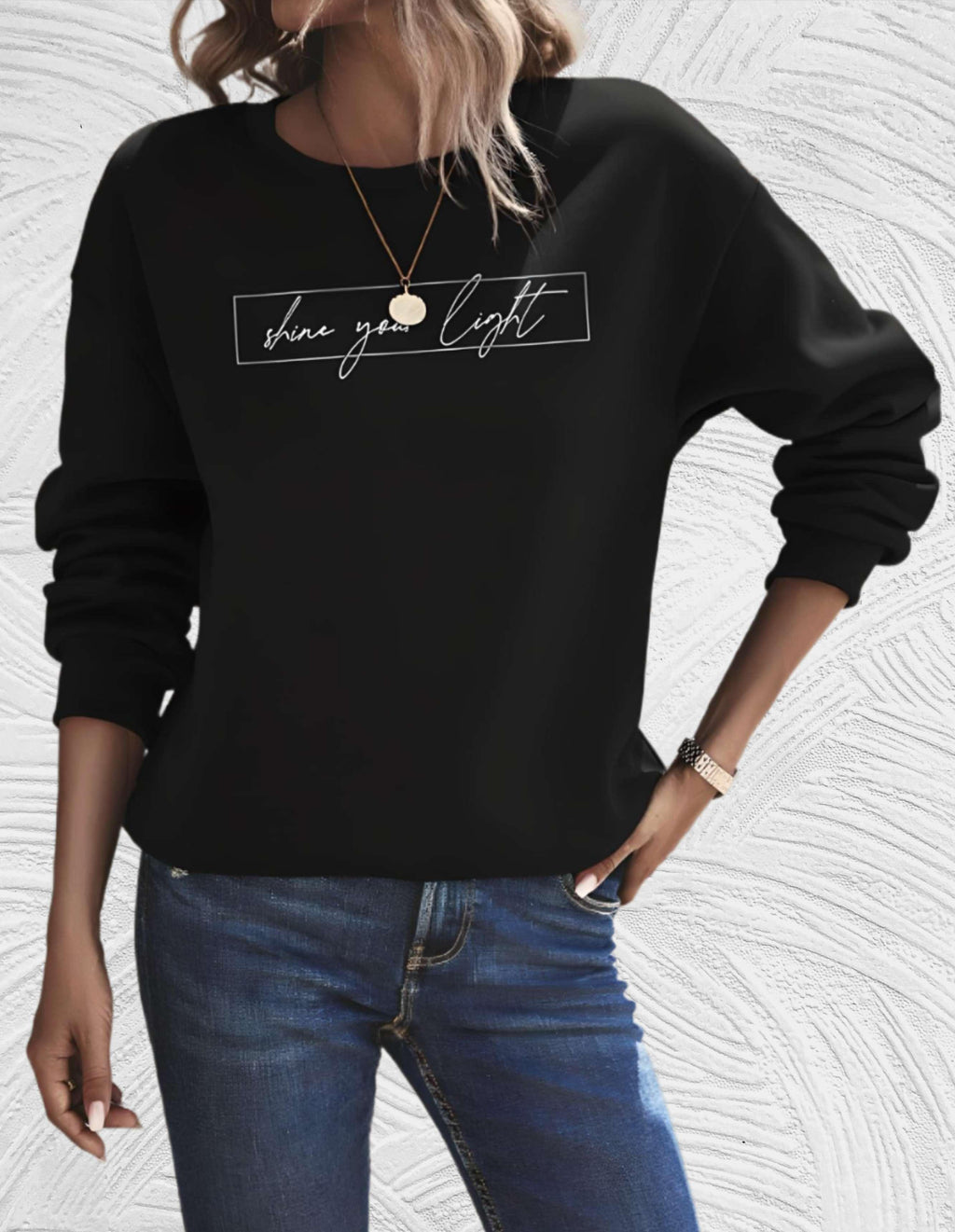 Oversized dames sweater met ronde hals