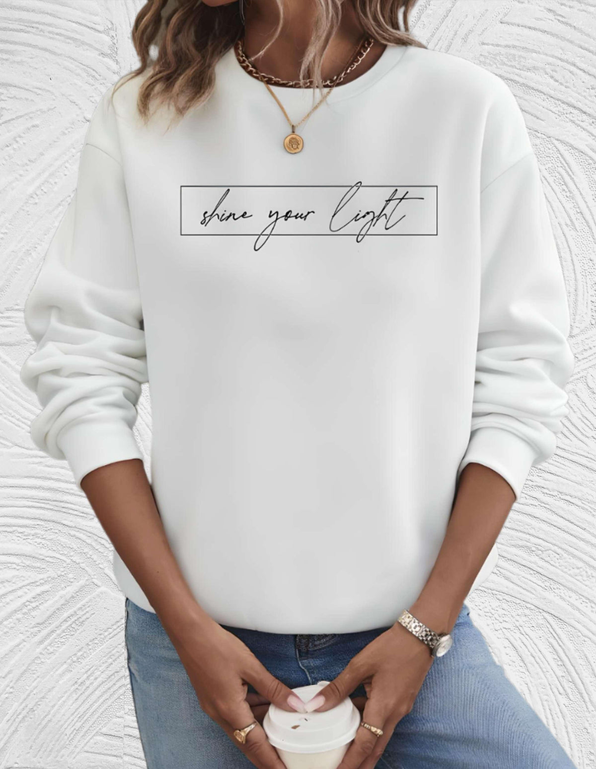 Oversized dames sweater met ronde hals